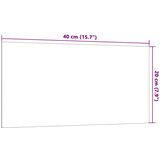 vidaXL Zidna magnetna ploča crna 40 x 20 cm od kaljenog stakla | shoptok.hr