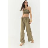 Bianco Lucci Ženski komplet top i pantalone 60283262, Kaki Cene