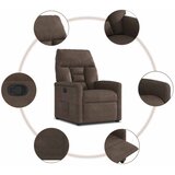  Naslonjač smeđi tkanina od mikrovlakana | shoptok.hr