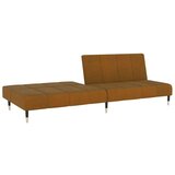  Kavč dvosed z ležiščem rjav žamet, (21749668) | Shoptok.si