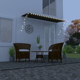 Maison Chic Zložljiva tenda - Senčniki z LED lučmi 350x150 cm antracitna, (22039058) | Shoptok.si