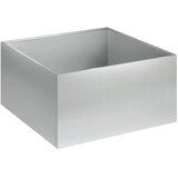  Vrtna saksija Srebrna 40 x 40 x 30 cm Pocinčani čelik - Pocinčani čelik 40 x 40 x 30 cm 1 | shoptok.hr