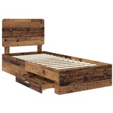  Okvir za krevet Staro drvo 90 x 200 cm Konstruirano drvo | shoptok.hr