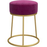vidaXL Okrogel stolček vijoličen žamet | Shoptok.si