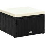  Tabure od Poliratana 53x53x30 cm Crni | shoptok.hr