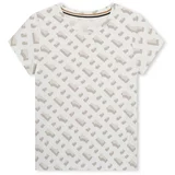 BOSS Kidswear Majica boja blata / bež siva / bijela