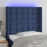 vidaXL LED uzglavlje plavo 93 x 16 x 118/128 cm od tkanine | shoptok.hr