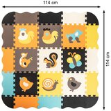  Pjenasta puzzle podloga za igru s ogradom 25kom. 114x114x1cm | shoptok.hr