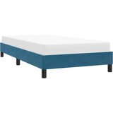  posteljni okvir brez vzmetnice temno modra 100x210 cm žamet, (21829465) | Shoptok.si