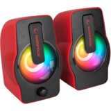 Rampage Zvučnici 2.0 gaming RMS-G7 FALSETTO, 6W, RGB LED red, 3,5mm + USB napajanje, 30257 | Eponuda.ba