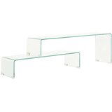 Furnova Komplet klubskih mizic 2 kosa 90x30x20 / 110x30x40 cm steklo, (21913389) | Shoptok.si
