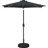 vidaXL Suncobran za vrt s LED svjetlima i postoljem 230 x 230 cm - Antracit 2 3 x 2 3 m | shoptok.hr