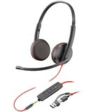 Poly Blackwire 3225 Stereo USB-C Headset +3.5mm Plug +USB-C /A Adapter (Bulk) | shoptok.hr