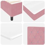 Box spring krevet s madracem Ružičasta 180 x 200 cm Baršun | shoptok.hr