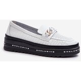 S. BARSKI Women's Leather Platform Loafers with Chain S.Barski | Shoptok.si