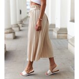 UR/CEO Beige wide pleated pants Longo | Shoptok.si