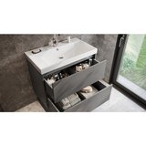 Germania Antracitno sivi zidni ormarić za ispod umivaonika u mat dekoru 81x65 cm Bodera – | shoptok.hr
