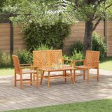  Set lounge namještaja za vrt 4 pcs Smeđa Čvrsto drvo akacije | shoptok.hr