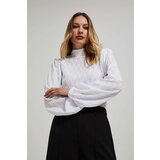 Marisse White Turtleneck Blouse With Puffed Sleeves | Eponuda.ba