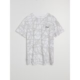 Sinsay Pamučna majica s izvezenim tekstom Mess | shoptok.hr