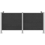  Ograda za kante za smeće Siva 237 x 85 x 115 cm Aluminij i WPC | Eponuda.ba