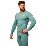 GymBeam kompresivna majica dugih rukava mid blue