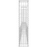  Gabionska košara U-oblika s 3 stupa 260 x 20 x 100 cm željezna | shoptok.hr