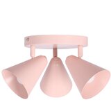 Candellux Lighting Svijetlo ružičasta stropna svjetiljka s metalnim sjenilom 34x34 cm Amor – | shoptok.hr
