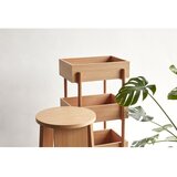 Hübsch Pomoćni stol od punog hrasta u prirodnoj boji 34x43 cm Stack – | shoptok.hr