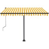  Avtomatska tenda LED + senzor 350x250 cm rumena/bela, (20728596) | Shoptok.si