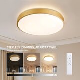  Brilagi - LED prigušiva svetiljka GLASS POOL DOUBLE LED/80W/230V 60 cm zlatna + daljinski upravljač | Eponuda.com