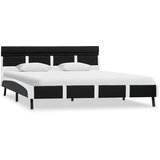  Okvir za krevet od umjetne kože s LED svjetlom crni 140x200 cm | shoptok.hr