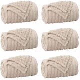  Pokrivači za bacanje 6 pcs Bež 240 x 220 cm Runo | shoptok.hr