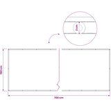  Zaslon za privatnost na balkonu 150 x 700 cm | shoptok.hr