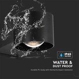  LED spoljašnje zidno svetlo LED/5W/230V 3000K IP65 crno | Eponuda.com