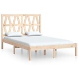 Maison Chic Posteljni okvir - Dvoposteljna postelja - Zakonska postelja iz trdne borovine 135x190 cm-J14408, (21771111) | Shoptok.si
