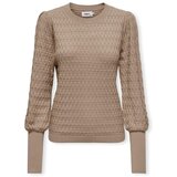 Only Puloverji Noos Faye Life Knit - Silver Mink Bež Cene