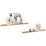  Polica na zidu 2 pcs Smeđa 115 x 9 x 3 cm Konstruirano drvo | shoptok.hr
