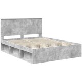  Konstrukcija postelje z vzglavjem Betonsko siva 150 x 200 cm, (5000103454) | Shoptok.si