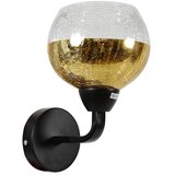 Candellux cromina zlatna zidna lampa 1X60W E27 crna | ePonuda.com