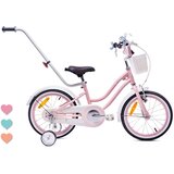  Dječji bicikl guralica Heart 16" roza s crnim sjedalo | shoptok.hr