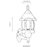 Opviq Vanjska zidna lampa BAP-68184-BSY, 33 cm, IP65, E27, 40W, Crna | Eponuda.ba