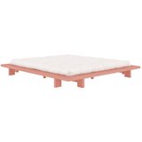 Karup Design Svetlo rožnata zakonska postelja iz masivnega bora z letvenim dnom 180x200 cm Japan – | Shoptok.si