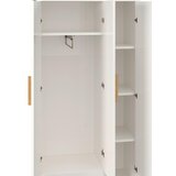 Bessagi Home Omara Za Oblačila Milan, Bela, Naravna Barva | Shoptok.si