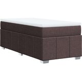 vidaXL Krevet s oprugama i madracem tamnosmeđi 80x200 cm od tkanine | shoptok.hr