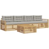  Set vanjskih sofa 5 kom. Bijela i svjetlosiva | Eponuda.ba