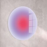 Styler Tiskana steklena slika ø 70 cm Halo – | Shoptok.si