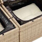  6-dijelni set vrtnih sofa s jastucima bež od poliratana bagrem | shoptok.hr