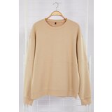 Trendyol Stone Oversize/Wide Cut Piping Sweatshirt Cene