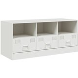 Maison Chic TV omarica - TV stojalo - Televizijska omarica bela 99x39x44 cm jeklo, (21700035) Cene